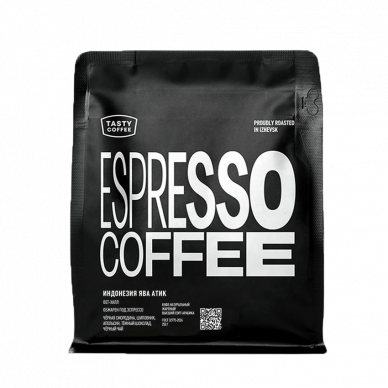 Кофе для эспрессо в зернах "Индонезия Ява Атик" (микролот), 250г, Tasty Coffee
